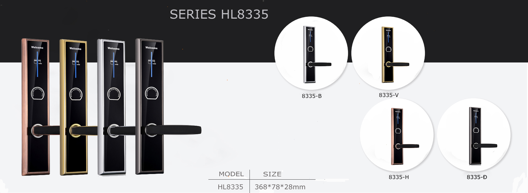 Khóa thẻ từ khách sạn HL8335 HL8335 - Khóa thẻ từ khách sạn HL8335